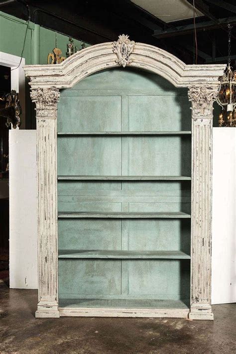 For Sale On Stdibs These Elegant Painted Open Bookcases Were Carved