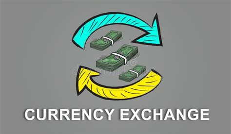 Concept Of Currency Exchange Stock Illustration Illustration Of Arrow