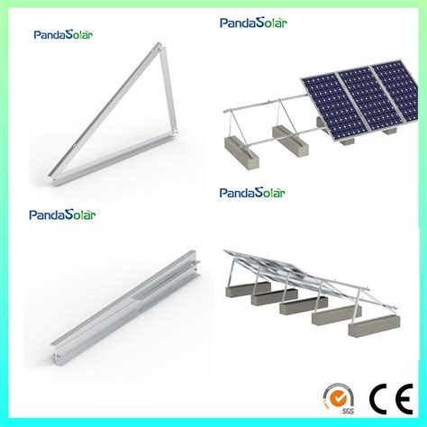 Pandasolar Flat Roof Mount Panel Aluminum Triangle Bracket Mounting