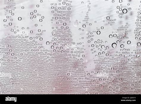 A Large Number Of Bubbles And Water Droplets On The Surface