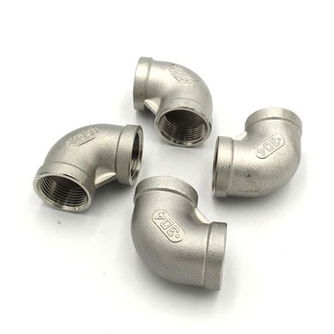 Ss304 Ss316 Stainless Steel 90 Degree Elbows For 150lb Bspp Bspt Npt