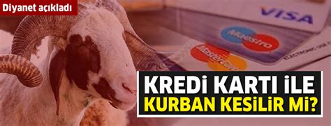 Diyanet fetvayı verdi Kredi kartı ile kurban almak caiz mi Kredi