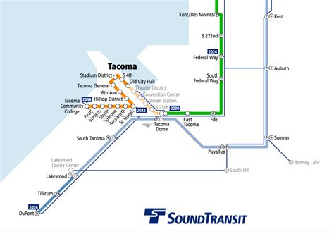 Tacoma Link Light Rail Map