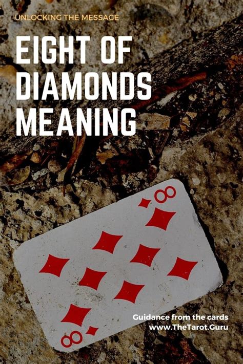 Eight Of Diamonds Meaning In A Cartomancy Or Tarot Tarot Guru