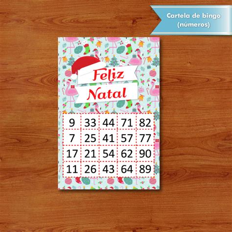 Cartela De Bingo Natal Elo Produtos Especiais