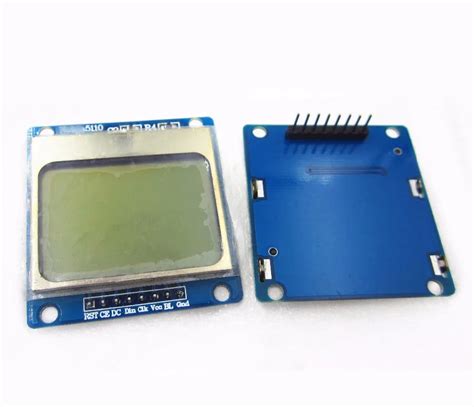 1 6 Compatible 5110 LCD Module W Blue Backlit Blue Compatible 3D