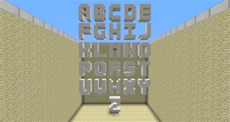 Minecraft Letters With Blocks