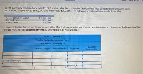 Solved Beech Company Produced And Sold Units In May Chegg