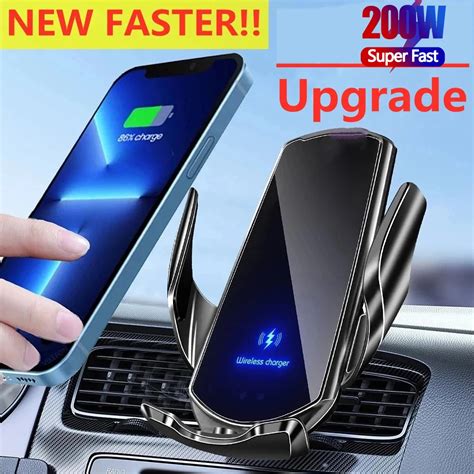 200w Wireless Charger Car Auto Magnetic Air Vent Phone Holder For