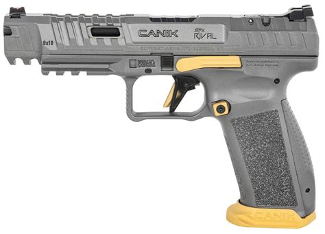 Canik SFx Rival 9mm Rival Gray Gold Cerakote 5 Barrel 18 1