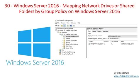 30 Windows Server 2016 Mapping Network Drivesshared Folders By