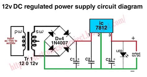 12v 10a Regulated Power Supply Circuit Diagram