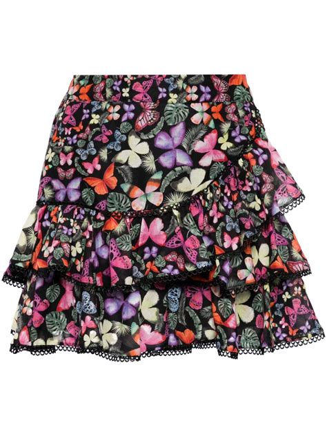 Charo Ruiz Ibiza Fera Butterfly Mini Skirt Farfetch