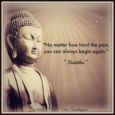 No Matter How Hard The Pastyou Can Always Begin Again ~ Buddha