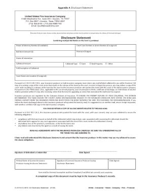 Fillable Online DISCLOSURE STATEMENT FOR OUTSIDE FINANCIAL Fax