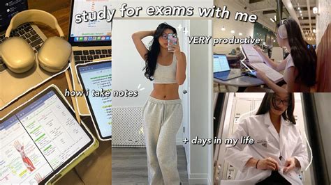 Study Vlog Very Productive Days In My Life Exam Prep How I Take