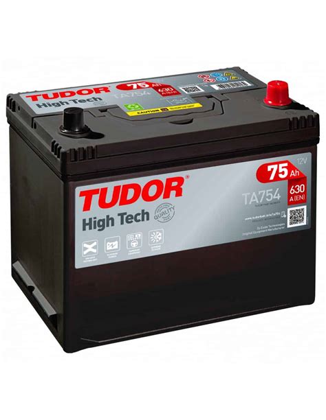 Batería Tudor TA754 12V 75Ah 630A Serie High Tech