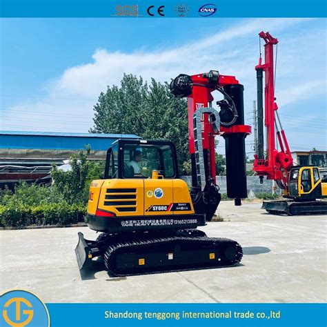 Crawler Mounted Hydraulic Soil Hydraulic DTH Drill Piling Bored Piling