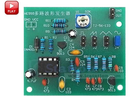 Ne555 Multi Waveform Signal Generator Suite Diy Kits Electronic