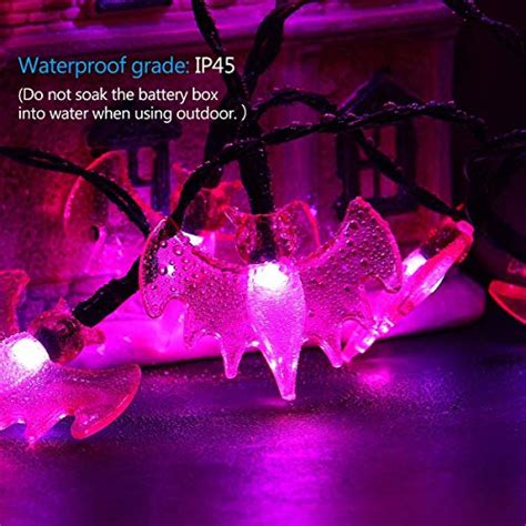 Yunlights Halloween String Lights 3 Packs Battery Operated Halloween Pumpkin Bat Ghost