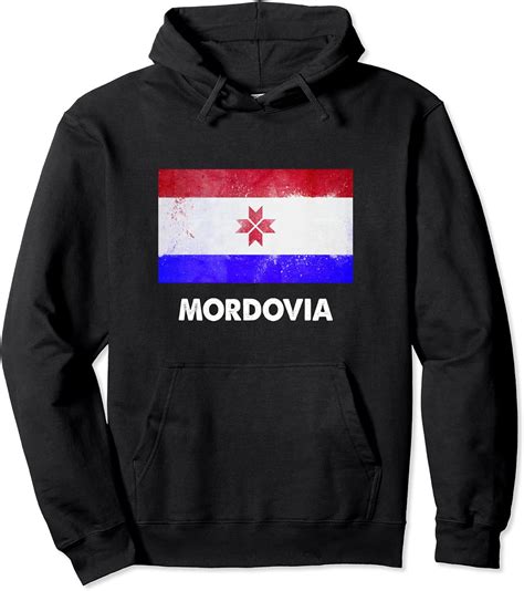 Amazon.com: Mordvin Mordovia Flag Pullover Hoodie: Clothing