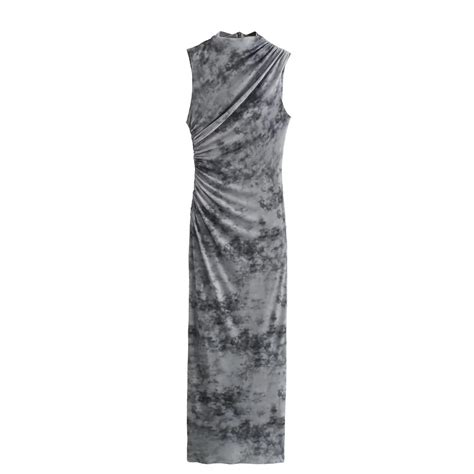 Unizera Vestido Largo Sexy Para Mujer Vestido Plisado Sin Mangas