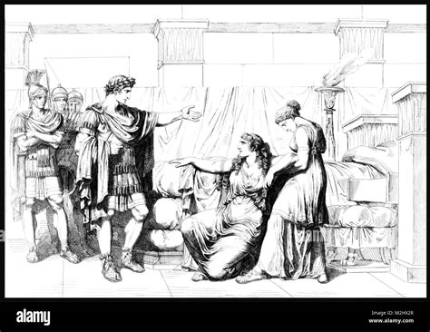 Augustus Visiting Cleopatra 1st Century Bc Stock Photo Alamy