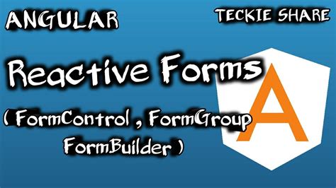 Angular 8 Reactive Forms Using FormControl FormGroup FormBuilder