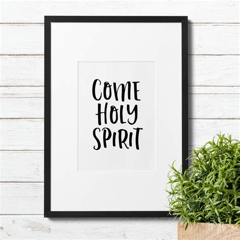 Catholic Art Print | Come Holy Spirit Prayer Print - Catholic Prayer ...