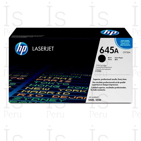 Toner Hp 645a C9730a Negro Laserjet 55005550 12000pg