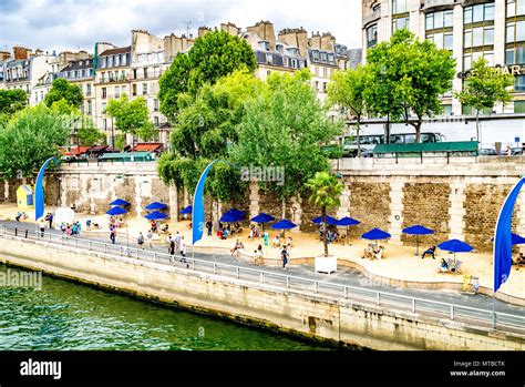 The Paris Plages Are Temporary Artificial Beaches Each Summer Along The