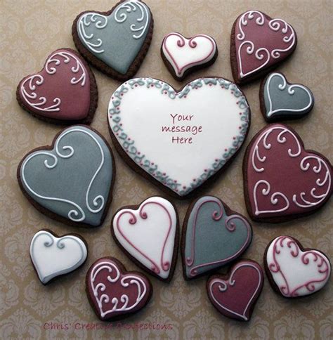 Heart Shaped Decorated Sugar Cookies от Chriscreativeconfect Pretty