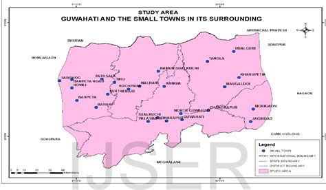 Printable Street Map Of Guwahati, State Assam, Map Template, 60% OFF