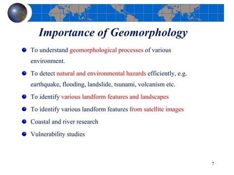 Introduction to geomorphology