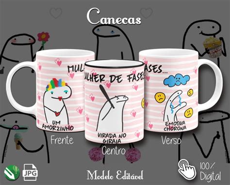 Arte Digital Canecas Flork Mulher De Fases Cn Produtos Elo