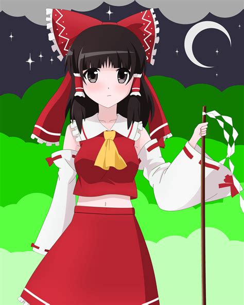 Touhou - Reimu Hakurei Fan art i did back when i wasn't into 3d stuffs : r/touhou