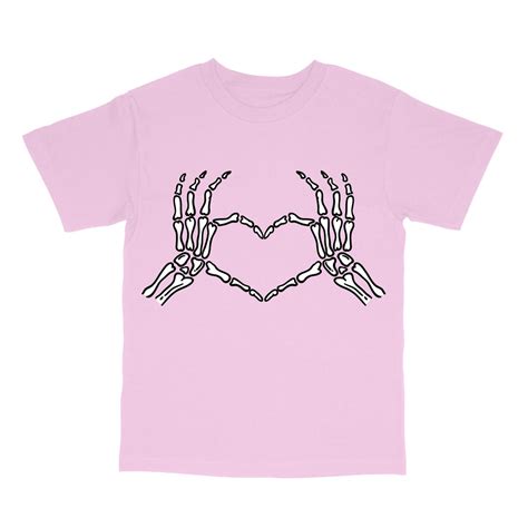 Skeleton Hand Heart Shirt Skeleton Hand Shirt Halloween Etsy