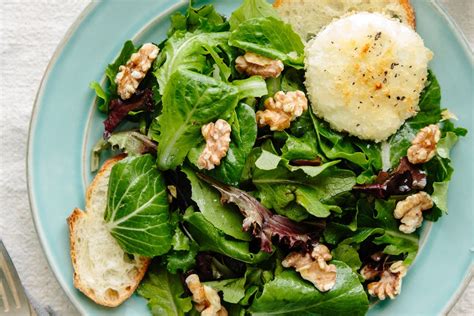 Recipe Alice Waters Baked Goat Cheese With Spring Lettuce Salad The