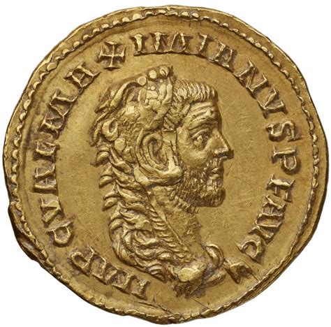 Aureus Maximian Salvs Avgg Salus Roman Empire Bc Ad