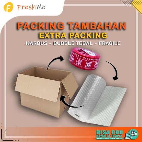 Jual Kardus Packing Bubble Wrap Tambahan Agar Produk Lebih Aman