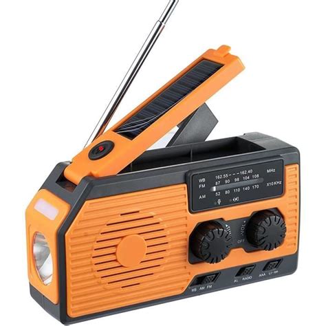 Radio Dynamo Manivelle Portables Avec Batterie Rechargeable Mah