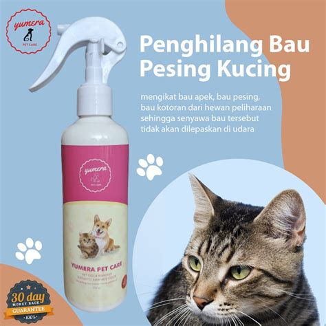 Jual Spray Penghilang Bau Pipis Kotoran Kandang Kucing Yumera Pet