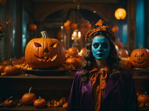 Premium Ai Image Halloween Costume Photography