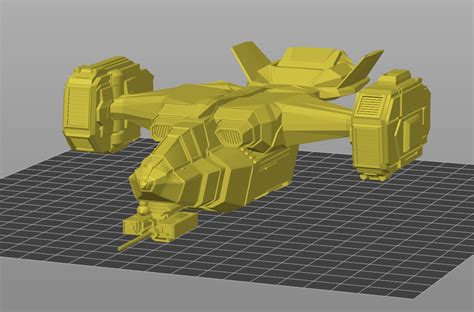 STL File Helldivers 2 Pelican Articulated 3D Printing Template To