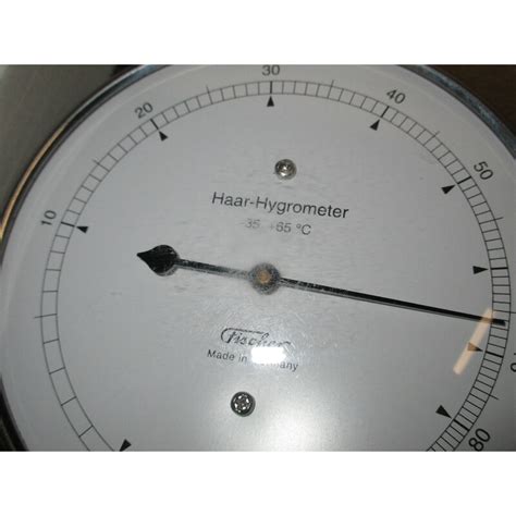 Fischer Wetterstation Haar Hygrometer Edelstahl Gebraucht