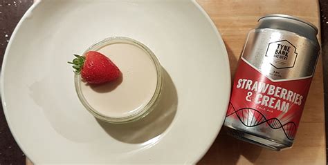 Cooking With Beer Strawberries And Cream Beer Panna Cotta Canny Brew