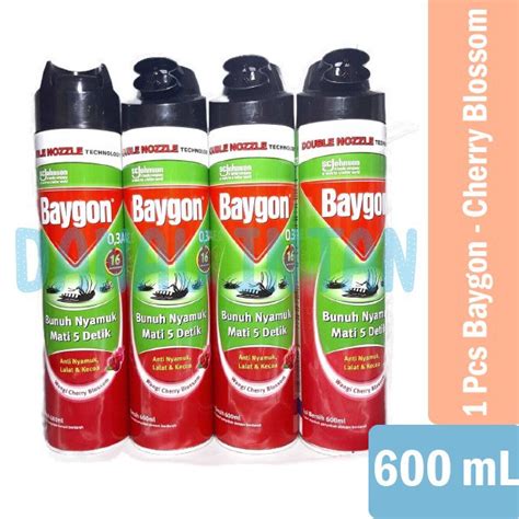 Jual Baygon Aerosol Cherry Blossom Ml Obat Pembasmi Nyamuk Spray