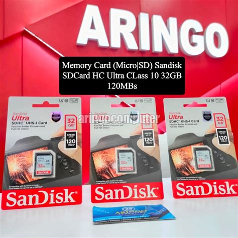 Aringo Memory Card Microsd Sandisk Sdcard Hc Ultra Class 10 32gb