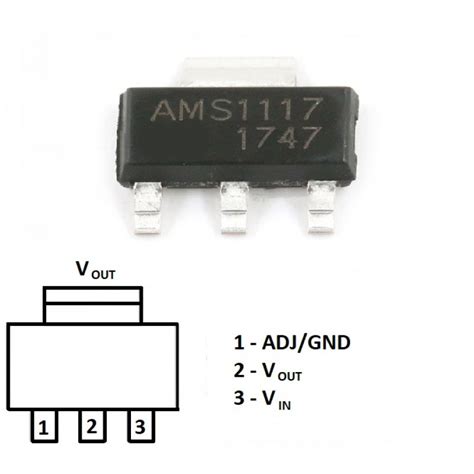 Стабилизатор напряжения AMS1117-3.3 (3.3В, 800мА) / Купить в RoboShop