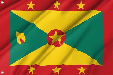 Flag of Grenada, Patriotic Flags, Unique Design Print, Flags for Indoor